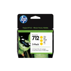 HP 712 3-pack 29-ml Yellow DesignJet Ink Cartridge