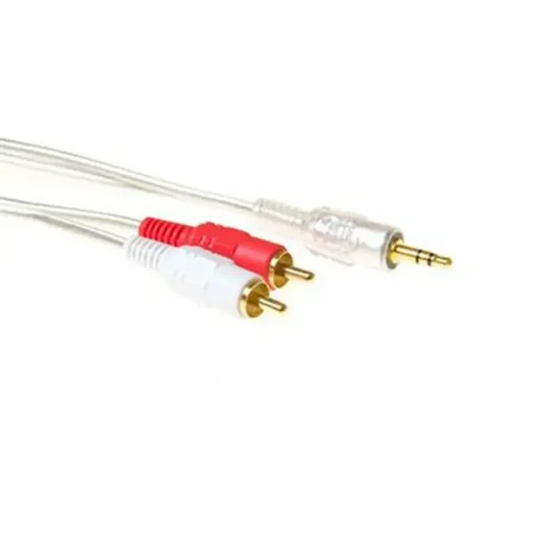 ACT High quality 2x RCA male to 1x 3.5mm stereo jack male