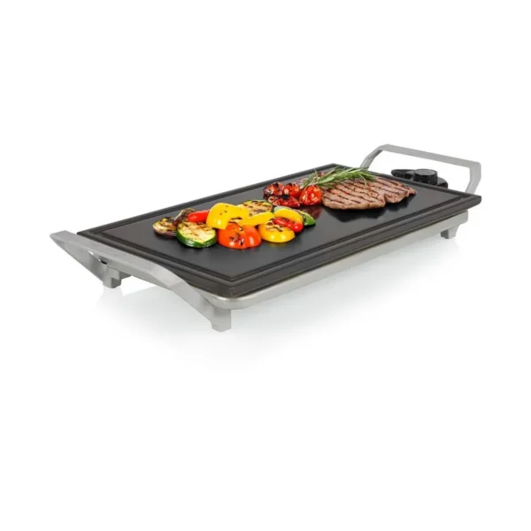 Princess 01.103150.01.001 electric griddle Freestanding 1500 W Silver, Stone colour