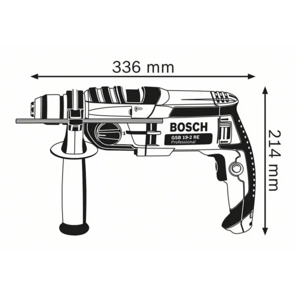 Bosch GSB 19-2 RE Professional 3000 RPM Keyless 2.6 kg