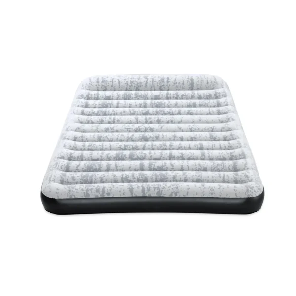Bestway 80″ x 60″ x 12″/2.03m x 1.52m x 30cm Tritech Airbed Queen Fashion Flock Built-in AC Pump