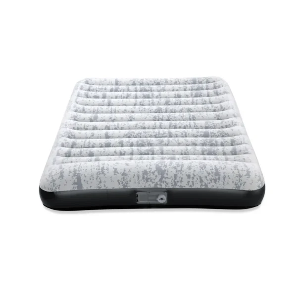 Bestway 80″ x 60″ x 12″/2.03m x 1.52m x 30cm Tritech Airbed Queen Fashion Flock Built-in AC Pump
