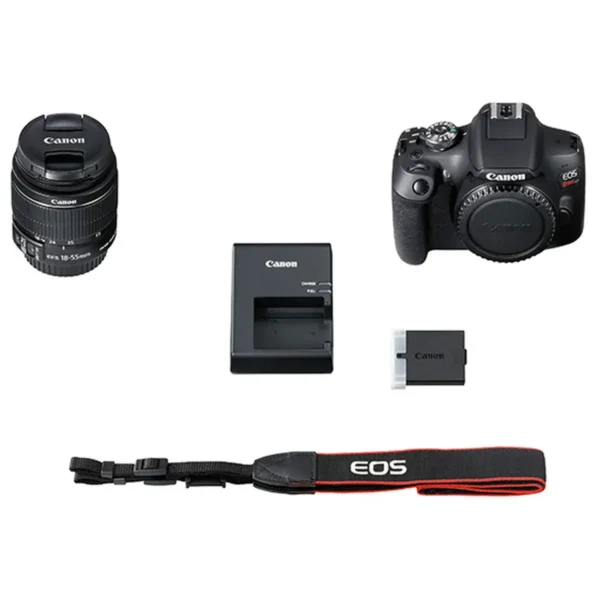 Canon EOS Rebel T7 EF-S 18-55mm IS II Kit SLR Camera Kit 24.1 MP CMOS 6000 x 4000 pixels Black