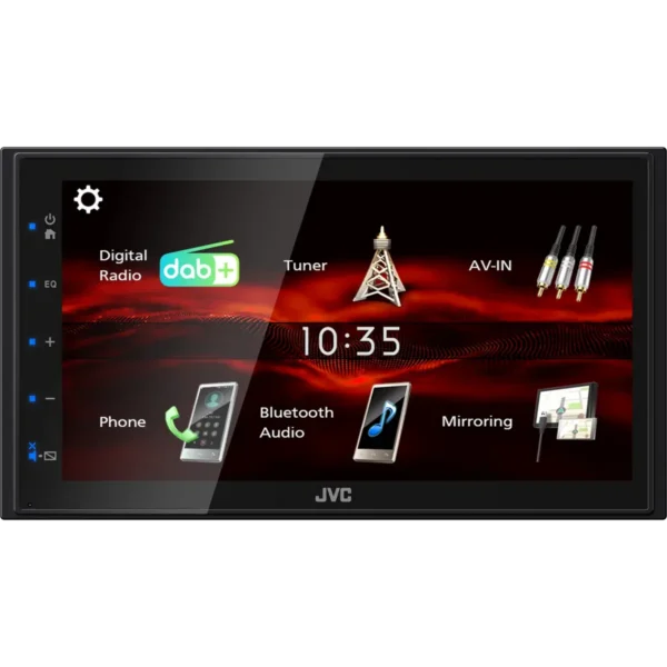 JVC KW-M180DBT car media receiver Black 180 W Bluetooth