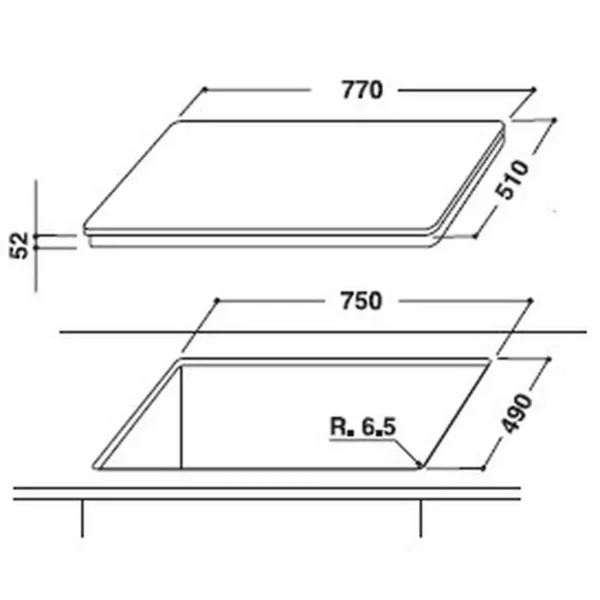Whirlpool ACM 814/BA/WH White Built-in Zone induction hob 4 zone(s)