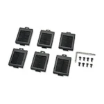 APC NetShelter Cable Management, Mounting Rail Brush Strips, Set of 6, for NetShelter SX 750 mm Wide, Black, 76 x 114 x 13 mm