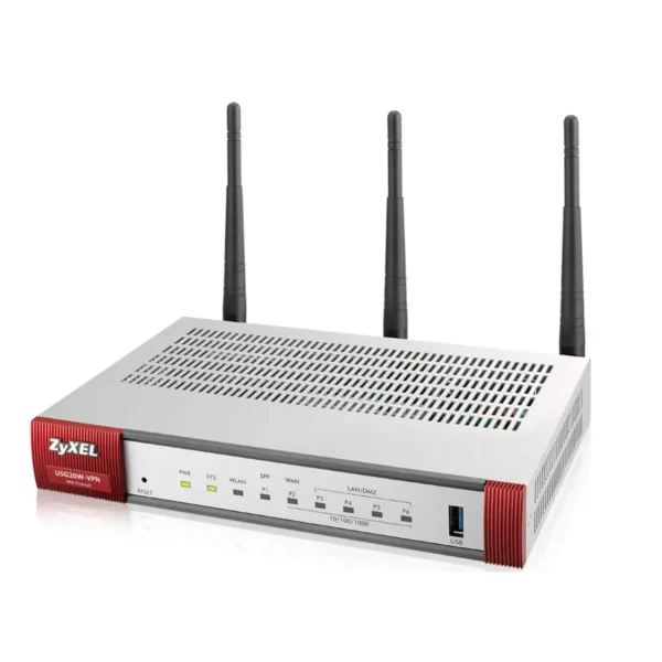 Zyxel USG20W-VPN-EU0101F wireless router Gigabit Ethernet Dual-band (2.4 GHz / 5 GHz) Grey, Red