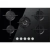 Whirlpool GOA 7523 NB hob Black Built-in Gas 5 zone(s)
