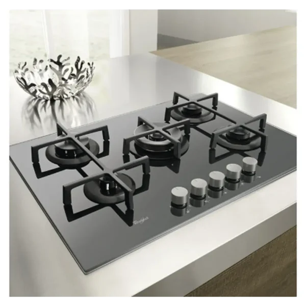 Whirlpool GOA 7523 NB hob Black Built-in Gas 5 zone(s)