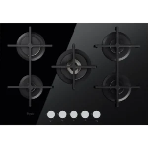 Whirlpool GOA 7523 NB hob Black Built-in Gas 5 zone(s)