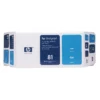 HP 81 Value Pack 680-ml Cyan DesignJet Dye Ink Cartridge and Printhead print head