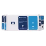 HP 81 Value Pack 680-ml Cyan DesignJet Dye Ink Cartridge and Printhead print head