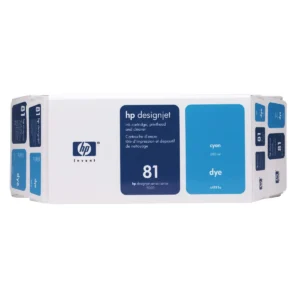HP 81 Value Pack 680-ml Cyan DesignJet Dye Ink Cartridge and Printhead print head