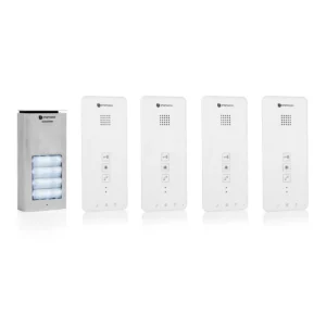 Smartwares DIC-21142UK Audio intercom system for 4 apartments