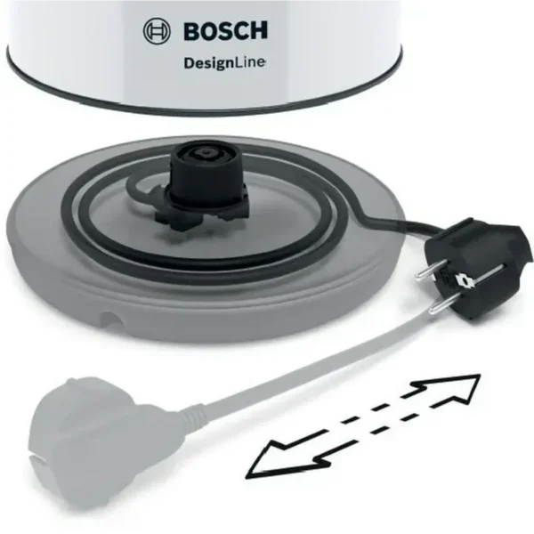 Bosch TWK3P421 electric kettle 1.7 L 2400 W Black, White
