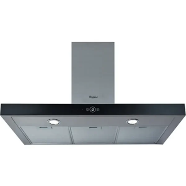 Whirlpool AKR 759 IX cooker hood Wall-mounted Black, Stainless steel 704 m³/h