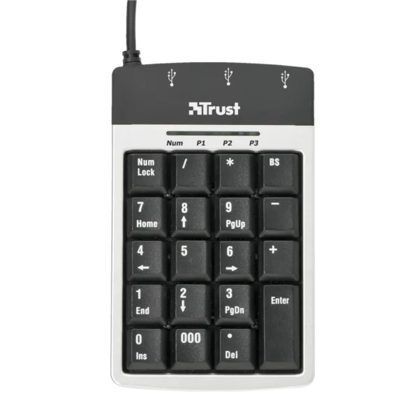 Trust Keypad & 3 Port USB2 Hub KP-1300p keyboard USB