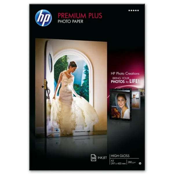 HP Premium Plus High-gloss A3 White