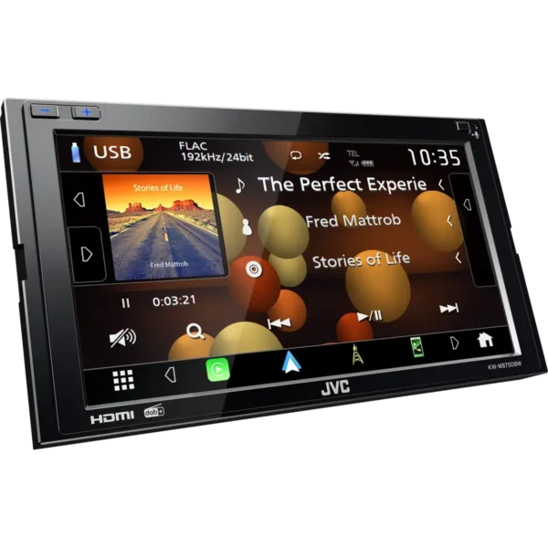 JVC KW-M875DBW car media receiver Black Wi-Fi 180 W Bluetooth