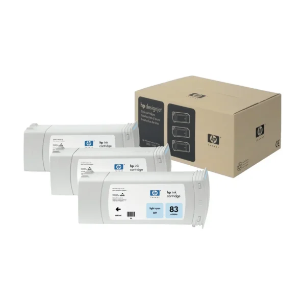 HP 83 3-pack 680-ml Light Cyan UV Cartridges print head
