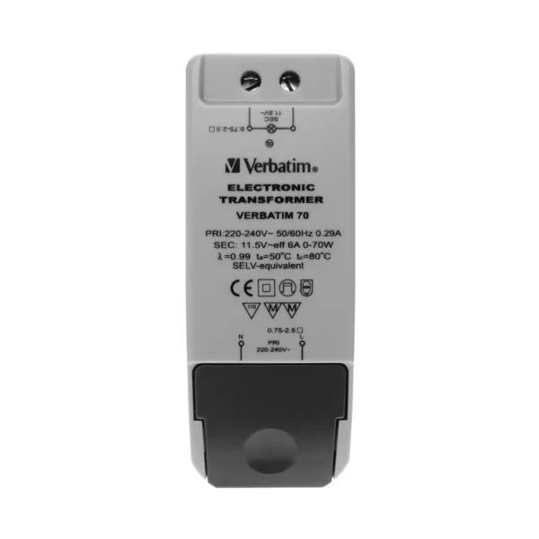 Verbatim 12V LED-Compatible Electronic Transformer