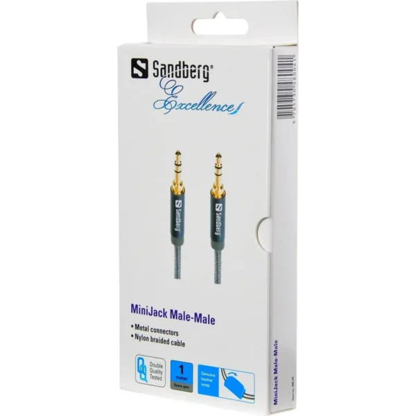 Sandberg Excellence MiniJack 1m Grey