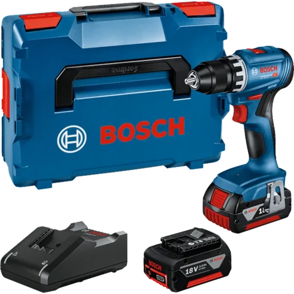 Bosch GSR 18V-45 Professional 500 RPM Keyless 900 g Black, Blue