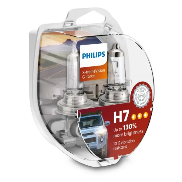 Philips X-tremeVision G-force 12972XVGS2 10 G vibration resistance