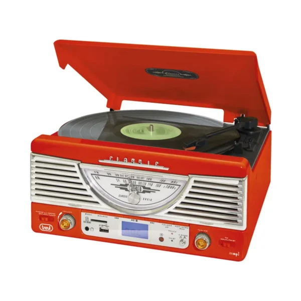 Trevi TT 1062 E Direct drive audio turntable Red