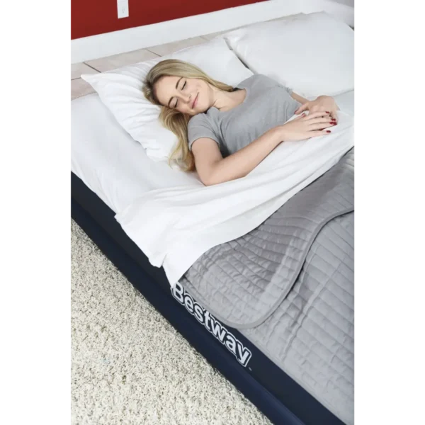Bestway 80″ x 60″ x 17″/2.03m x 1.52m x 43cm Cornerstone Airbed (Queen) with Built-in AC pump
