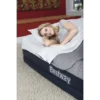 Bestway 80″ x 60″ x 17″/2.03m x 1.52m x 43cm Cornerstone Airbed (Queen) with Built-in AC pump