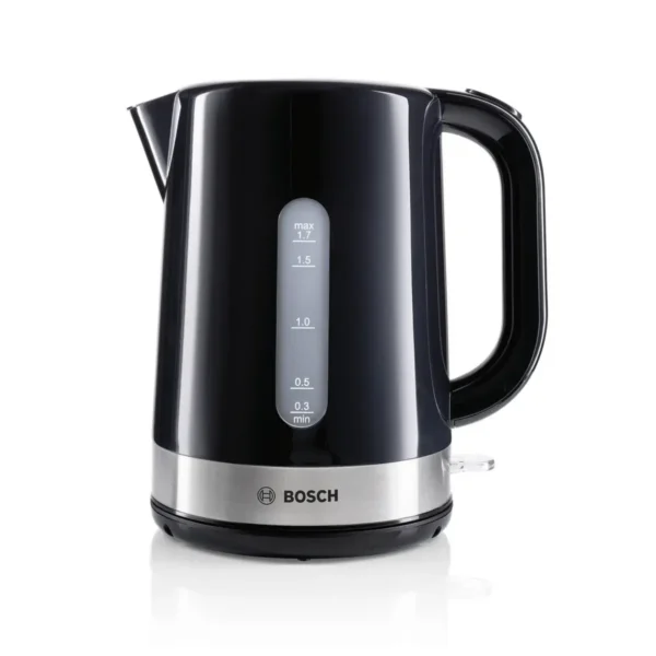 Bosch TWK7403 electric kettle 1.7 L 2200 W Black, Stainless steel