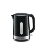 Bosch TWK7403 electric kettle 1.7 L 2200 W Black, Stainless steel