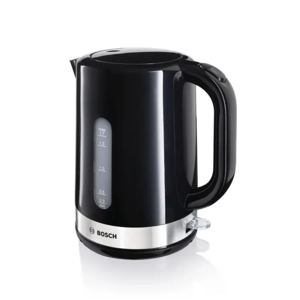 Bosch TWK7403 electric kettle 1.7 L 2200 W Black, Stainless steel