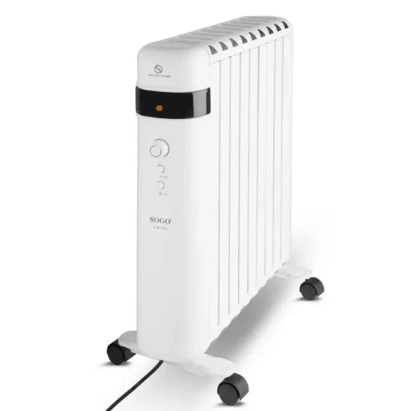 Sogo CAL-SS-18485 electric space heater Indoor White 2000 W Oil-free radiator