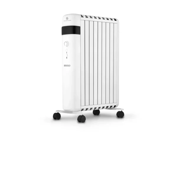 Sogo CAL-SS-18485 electric space heater Indoor White 2000 W Oil-free radiator