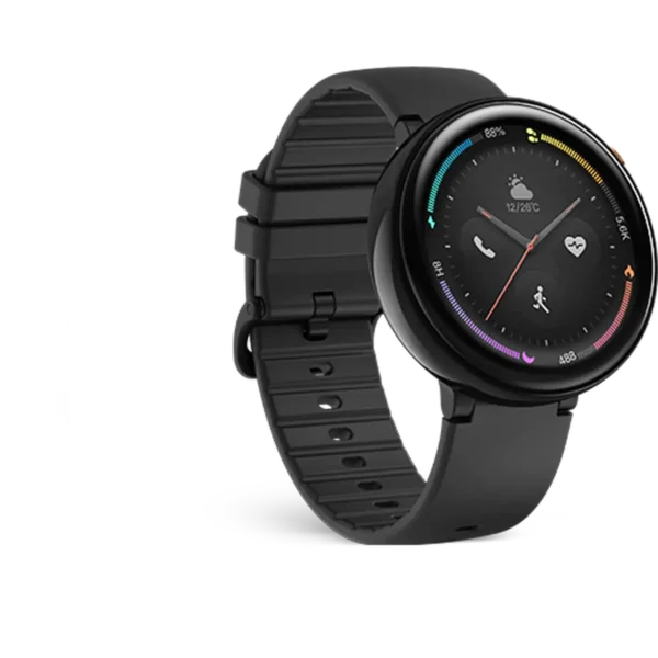 Amazfit Nexo 3.53 cm (1.39″) AMOLED 35.4 mm Digital 454 x 454 pixels Touchscreen 4G Black Wi-Fi GPS (satellite)