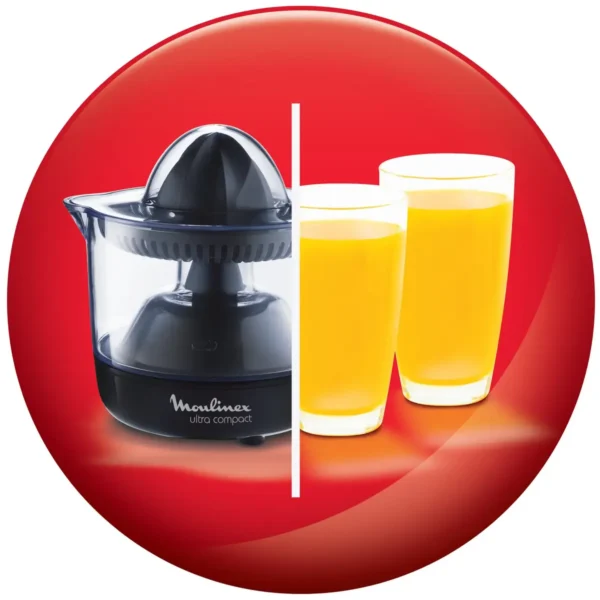 Moulinex PC1208 electric citrus press 0.45 L 25 W Black, Transparent