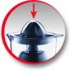 Moulinex PC1208 electric citrus press 0.45 L 25 W Black, Transparent