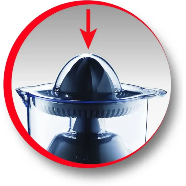 Moulinex PC1208 electric citrus press 0.45 L 25 W Black, Transparent