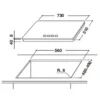 Whirlpool GOF 7523/WA hob White Built-in Gas 5 zone(s)