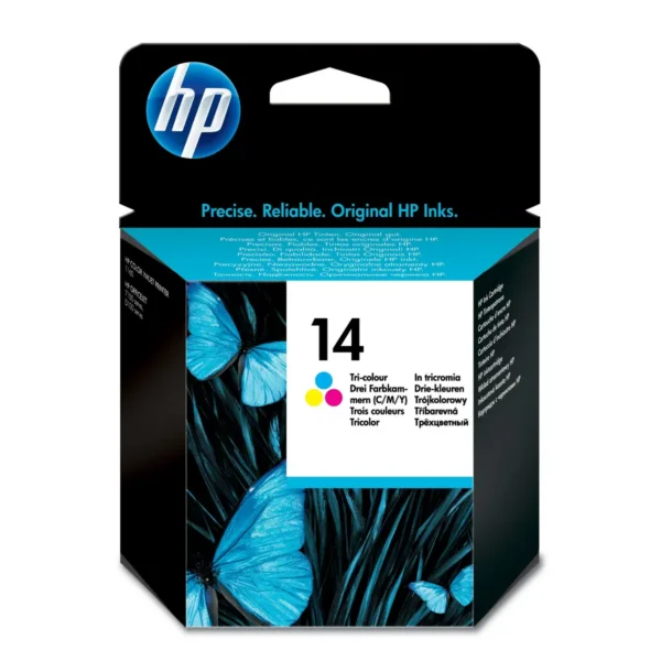 HP 14 ink cartridge 1 pc(s) Original Cyan, Magenta, Yellow