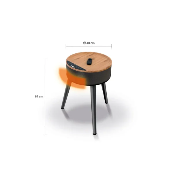 Unold 86545 electric space heater Indoor Black, Wood Fan electric space heater