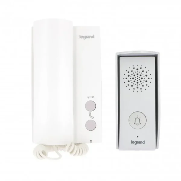 Legrand 369500 audio intercom system Steel, White