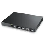 Zyxel GS2210-24HP network switch Managed L2 Gigabit Ethernet (10/100/1000) 1U Black
