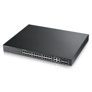 Zyxel GS2210-24HP network switch Managed L2 Gigabit Ethernet (10/100/1000) 1U Black