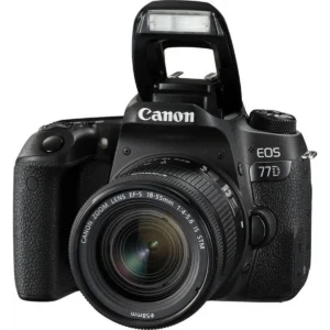 Canon EOS 77D + 18-55mm F4.0-5.6 IS STM + EF-S 55-250mm F4-5.6 IS STM SLR Camera Kit 24.2 MP CMOS 6000 x 4000 pixels Black