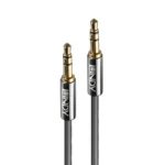 Lindy 0.5m 3.5mm Audio Cable, Cromo Line