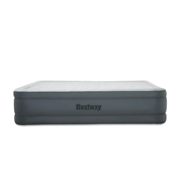 Bestway 80″ x 60″ x 18″/2.03m x 1.52m x 46cm Fortech Airbed Queen Snugable Top Built-in AC Pump