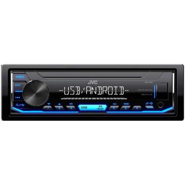 JVC KD-X151 car media receiver Black